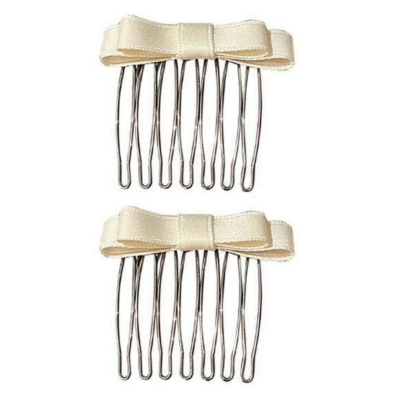 Ribbon Bowtie Hair Comb Sweet Ballet Bowknot Hairpin Hair Styling Comb Hair Pin for Side Hair Korean Headdress