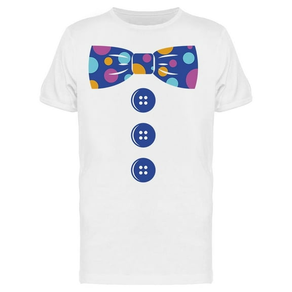 Ribbon Buttons Clown Men's T-shirt