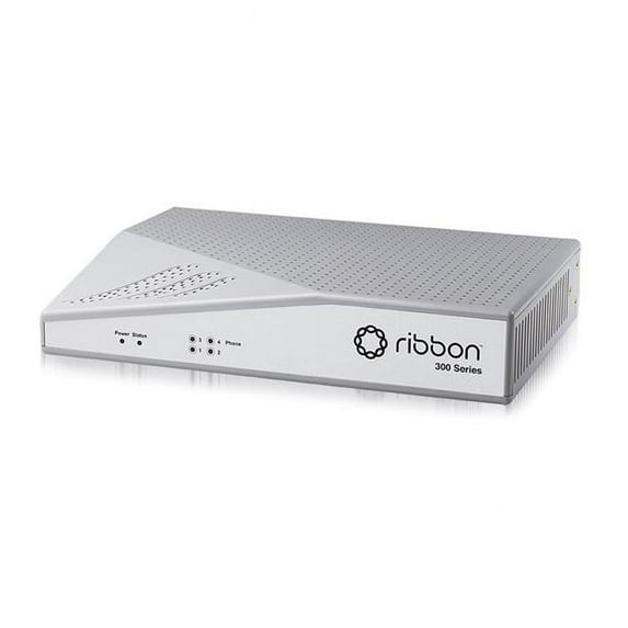 Ribbon Communications EM-300 Intelligent Edge Analog Gateway Mode with 4 LAN & 2 XS Ports License, 1-Year Basic Support