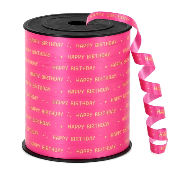 Ribbon Curling Crimped, Balloon String Shiny Metallic Roll for Gift Wrapping Ribbon for Birthday Party Festival Art Craft Decor Florist Flowers Decoration