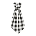 thumbnail image 1 of Ribbon Curtain Tieback Drapery Holder Decorative Window Curtain Accessory, Adjustable Gingham Pattern Drapery Tieback With Twisted Ribbon Design For Bedroom Living Room Office, 1 of 2