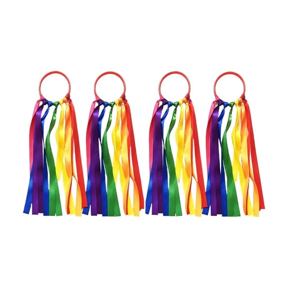 Ribbon Dance Wristbands Gymnastic Ribbons Dances Streamers Twirling Dancing Ribbons for Artistic Dances