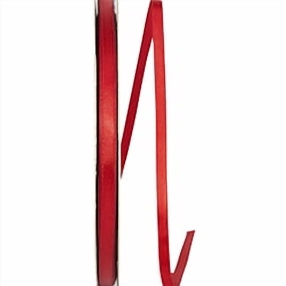 Ribbon - Double Face Satin Ribbon - Dfs, Scarlet, 1/4 Inch, 100 Yards ...