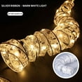 thumbnail image 1 of Ribbon Fairy Lights for Christmas Tree Decoration, 6.5ft LED Glow Ribbon Lights DIY Lace Bow Copper String Light Battery Operated for Christmas Indoor Outdoor Decor, 1 of 3