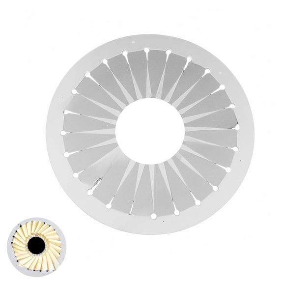 Ribbon Flower Maker Template for DIY Rosettes, Bows & Crafts - Clear Plastic