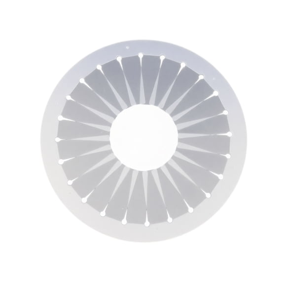 Ribbon Flower Maker, Transparent Template, 5.9 inch Lightweight 1 Pack, for DIY Craft Making to Create Fabric Rosettes Bows and Handmade Embellishments