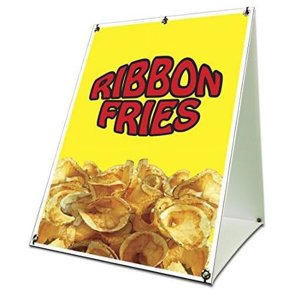 Ribbon Fries Sidewalk A Frame 18"X24" Concession Stand Outdoor