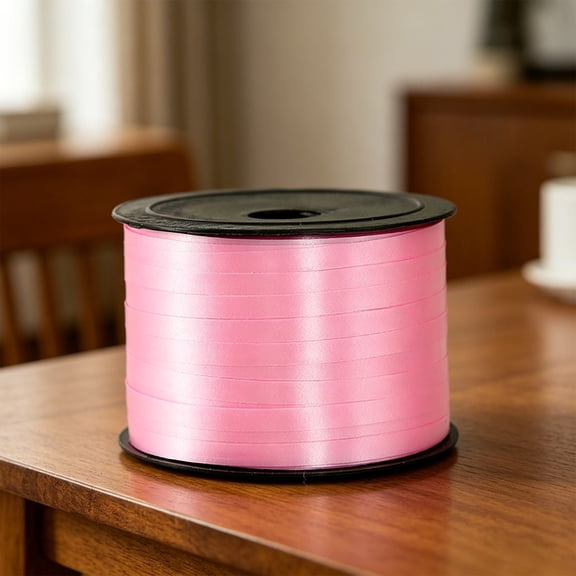 Ribbon For Gift Wrapping,Curling Ribbon Pink 100 Yards String Roll Plastic Decorative Ribbon for Wedding Party Decoration Crafts Flower Bouquet,0.5cm Wide