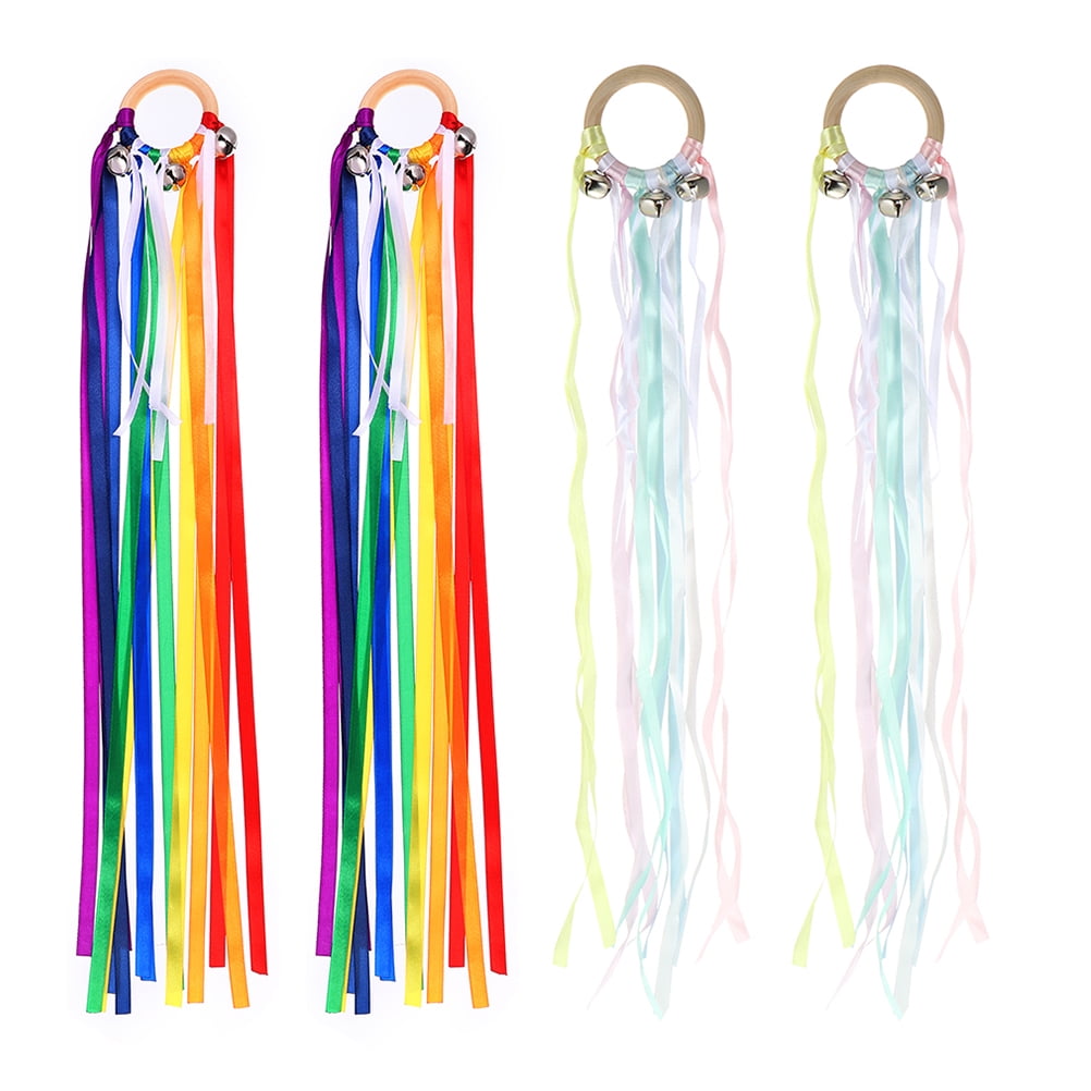 Ribbon Hand Rainbowdance Kite Baby Waldorf Ribbon Sensory Gymnastics