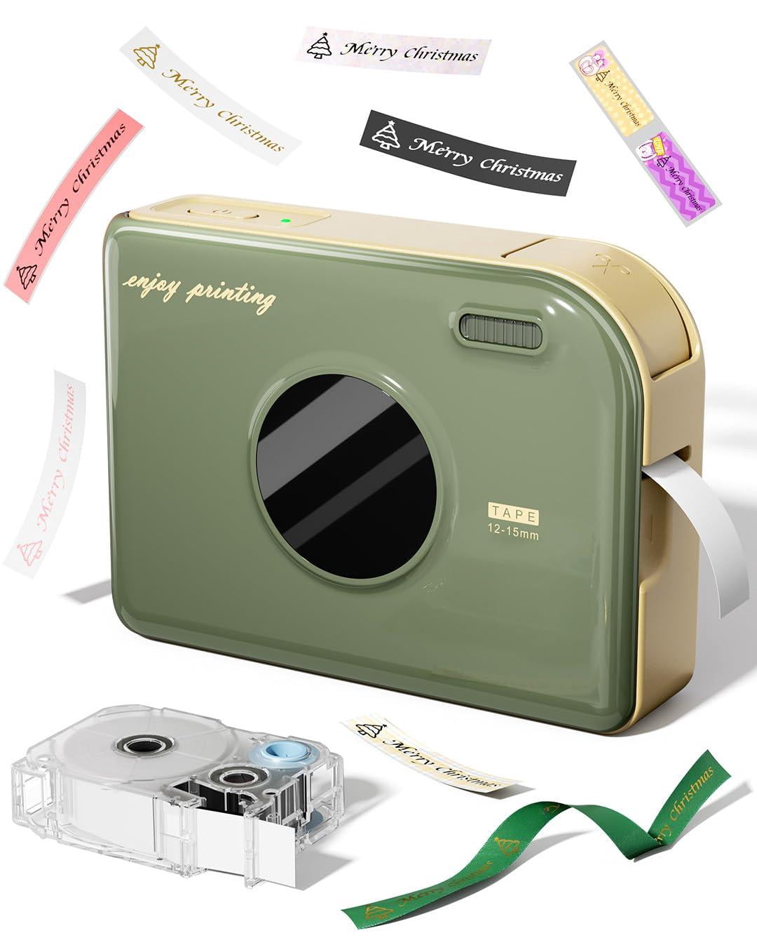Ribbon Label Maker With Waterproof Labels  A30 Mini Machine Tape 12mm 0.47 White Portable Printer Rechargeable For Gift Wrap Cloth Name Tag In/outdoor Use