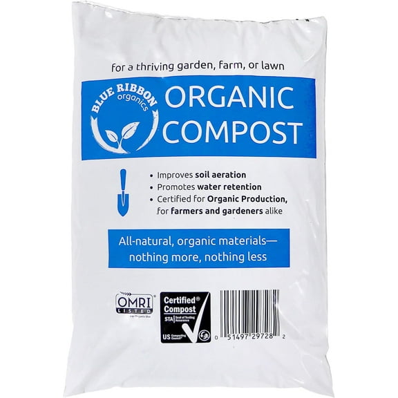 Ribbon Organics OMRI Certified Organic Compost Size: 7.9 Gallons, 32-35 Pound Bag
