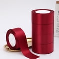 thumbnail image 1 of Ribbon Polyester Holiday Decorations 4cm Cake Packaging Variety Of Colors Simplicity Weave A Bow Single-Sided Ribbon Wreath Festival Christmas Valentine Gift Burgundy 22m, 1 of 5