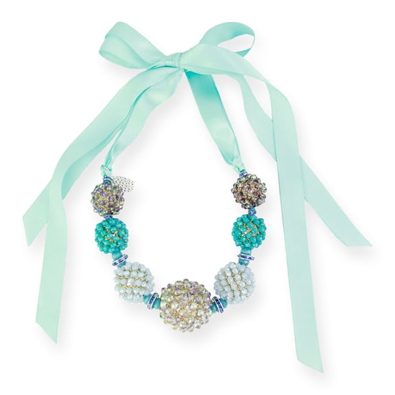 Ribbon Raspberry Collar Necklace