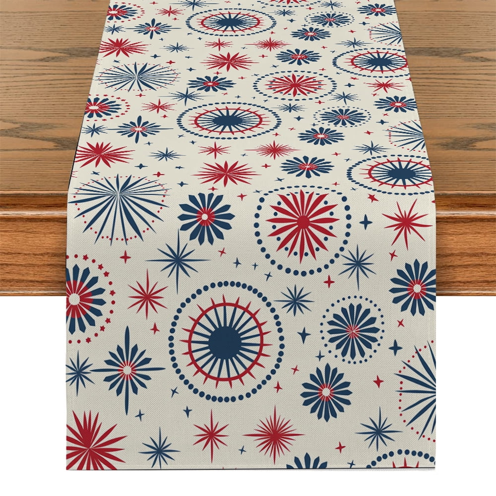 Ribbon Runners for Dining Table ration Accessories Independence Day ...