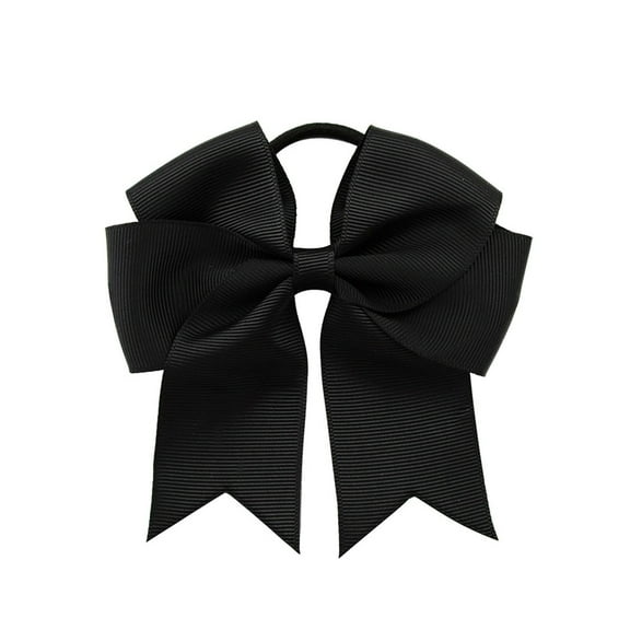Ribbon Satin Fishtail Bow Hair Ties And Headbands Everyday Wear,Black One Size