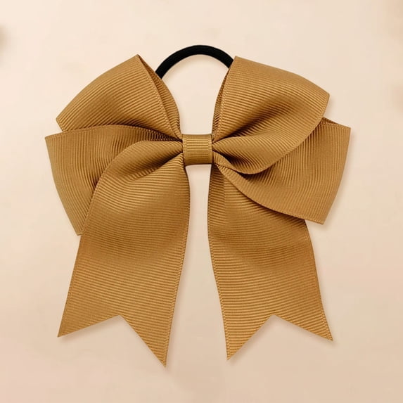 Ribbon Satin Fishtail Bow Hair Ties And Headbands For Girls Everyday With Timeless And Versatile Wear, Gold