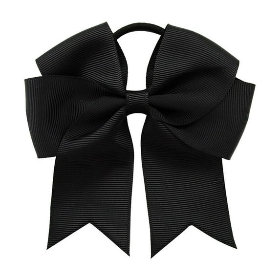Ribbon Satin Fishtail Bow Hair Ties and Headbands Elegant Hair Accessories for Girls Party Wear,Black,One Size