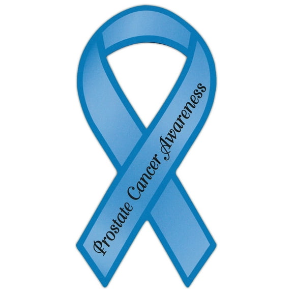 Ribbon Shaped Awareness Support Magnet - Prostate Cancer - Cars, Trucks, SUVs, Refrigerators