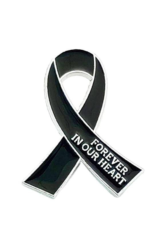Ribbon Shaped Brooch Stop The Violence Badge Colorful Lapel Pin Jewelry Stylish Breastpin for Women Costume Decorations