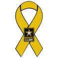 thumbnail image 1 of Ribbon Shaped Magnet - US Army Yellow Ribbon Military Magnet - Cars, Trucks, SUVs, Refrigerators, 1 of 1
