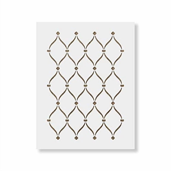 Ribbon Stencil - Reusable, Durable, Laser Cut in America - This DIY Wall Pattern Looks Beautiful in Any Space!