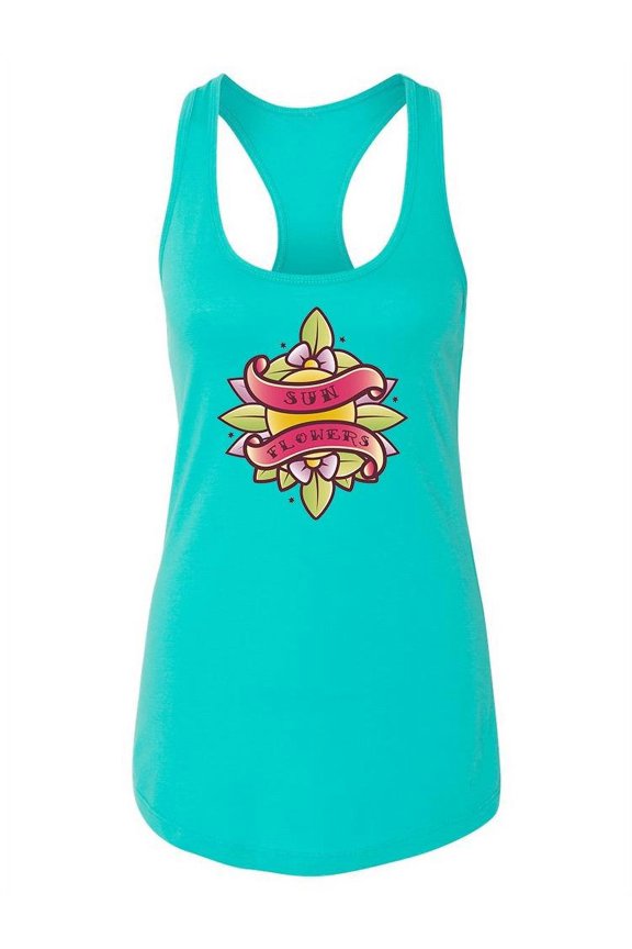 Ribbon Sunflowers Tank Women -Image by Shutterstock, Female Large