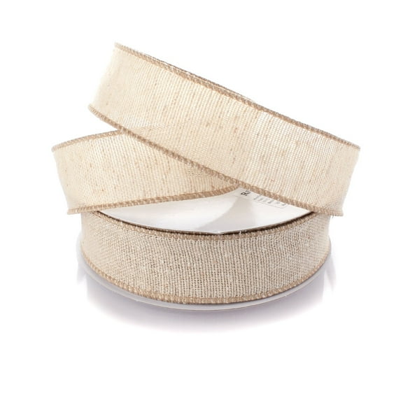 Ribbon Traditions 1.5" Wired Burlap Ribbon 823 Khaki 10 Yards