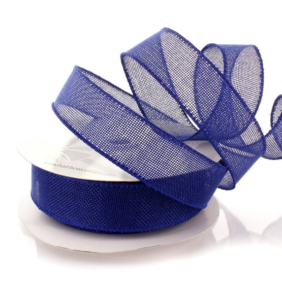 Ribbon Traditions 1.5" Wired Burlap Ribbon Royal Blue 10 Yards