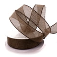 thumbnail image 1 of Ribbon Traditions 1.5" Wired Burlap Ribbon Rustic Brown 25 Yards, 1 of 2
