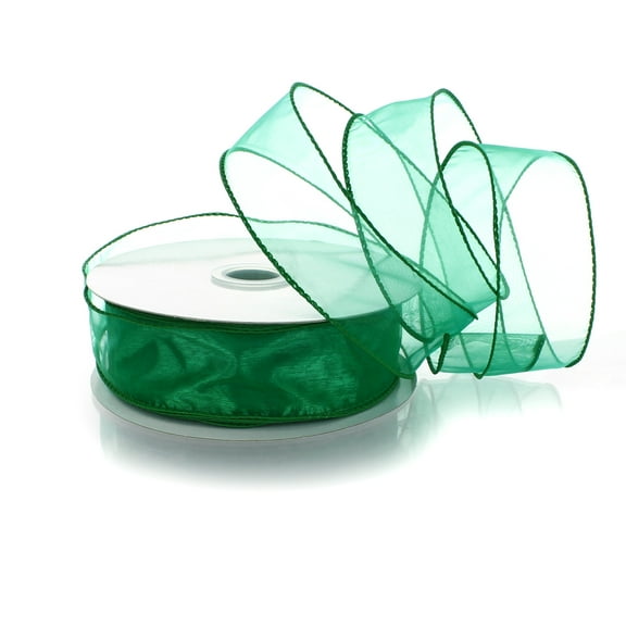 Ribbon Traditions 1.5" Wired Sheer Organza Ribbon
