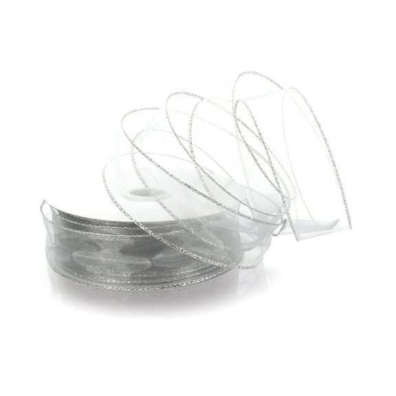 Ribbon Traditions 1.5" Wired Sheer Organza Ribbon