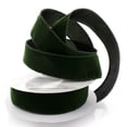 thumbnail image 1 of Ribbon Traditions 1.5" Wired Suede Velvet Ribbon Moss Green 10yd, 1 of 3