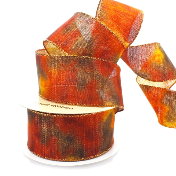 Ribbon Traditions 2 1/2" Wired Ribbon Fall Ombre Shimmer 10 Yards