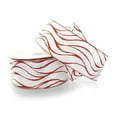 thumbnail image 1 of Ribbon Traditions 2 1/2" Wired Ribbon Red Glitter Wave - 25 Yards, 1 of 3