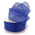 thumbnail image 1 of Ribbon Traditions 2.5" Wired Burlap Ribbon Classic Blue 10 Yards, 1 of 3