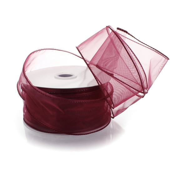 Ribbon Traditions 2.5" Wired Sheer Organza Ribbon