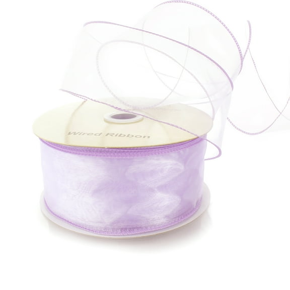 Ribbon Traditions 2.5" Wired Sheer Organza Ribbon