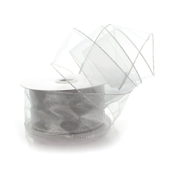 Ribbon Traditions 2.5" Wired Sheer Organza Ribbon