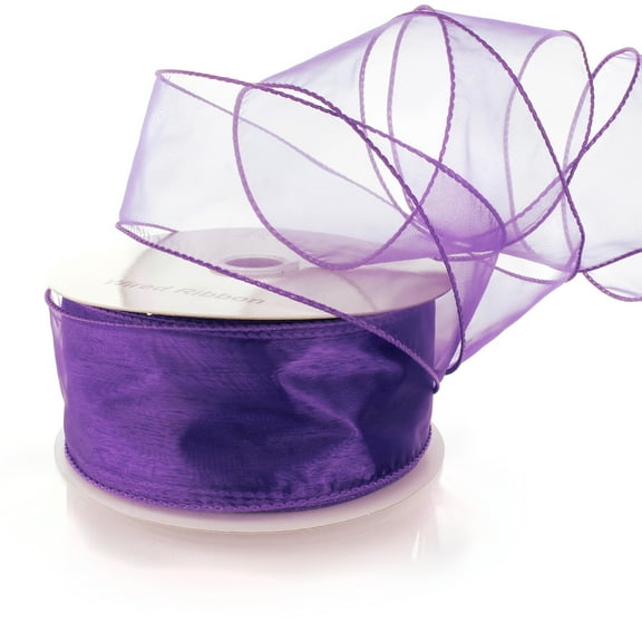 Ribbon Traditions 2.5" Wired Sheer Organza Ribbon