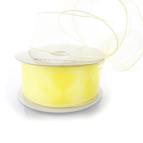 Ribbon Traditions 2.5" Wired Sheer Organza Ribbon