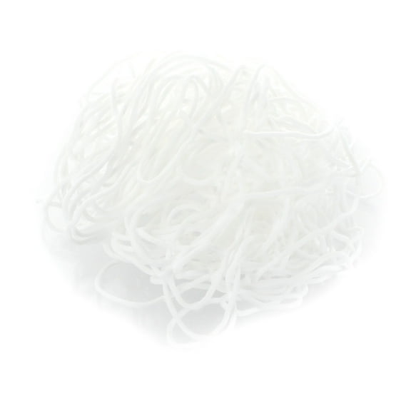 Ribbon Traditions 2mm Soft Stretch Skinny Elastic Cords For Sewing, Mask Ear Loops, Crafts Beading Cord - White 100yd