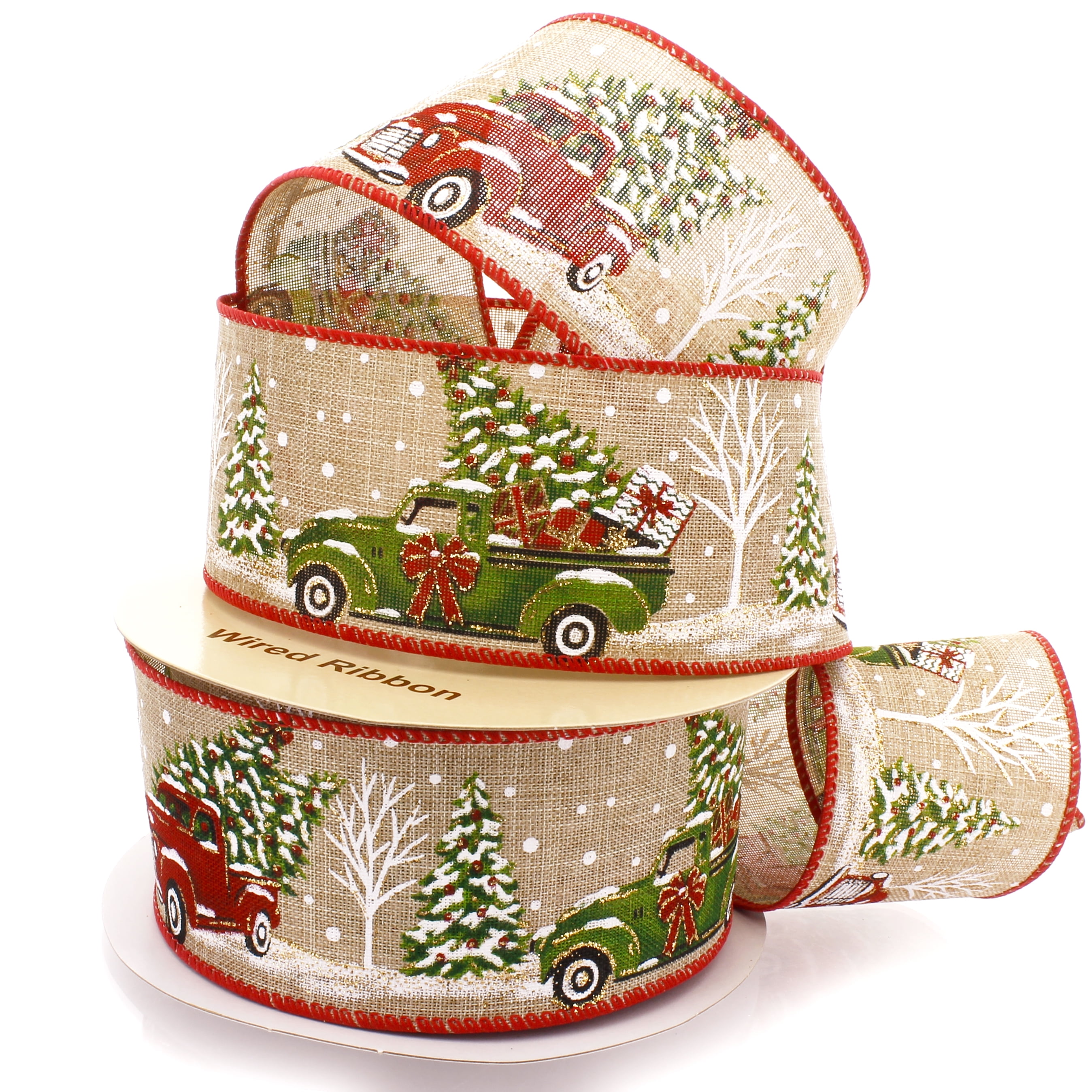 Red Velvet Christmas Bows - Set Of 3 - Tree, Wreath & Gift Decor