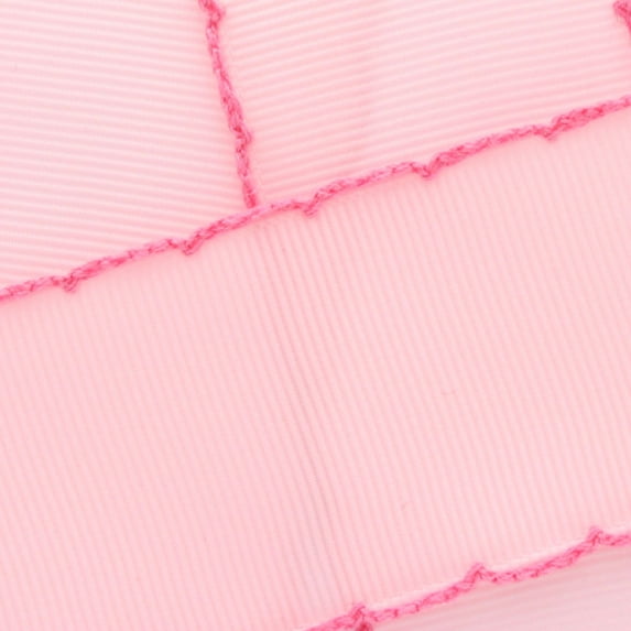 7/8" Light Pink/Hot Pink Moonstitch Grosgrain Ribbon 5 Yard