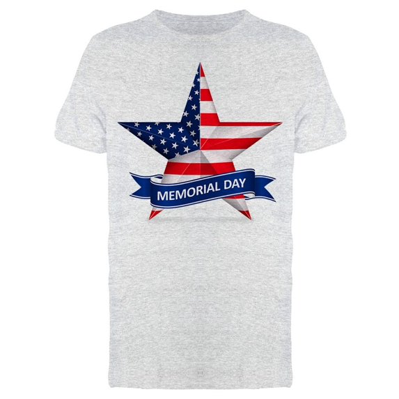 Ribbon W/Text: Memorial Day Tee Men's -Image by Shutterstock