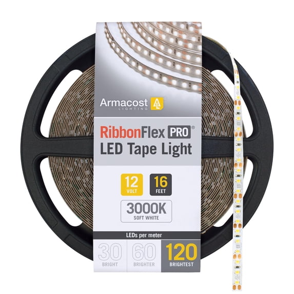 Armacost Lighting RibbonFlex Pro 16.4 ft. LED Tape Light 120 LEDs/m Soft White