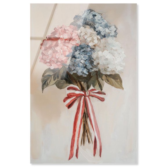 Ribboned Radiance Acrylic Print Fashion Art Prints by Art Remedy, Ready to Hang, 20 x 30