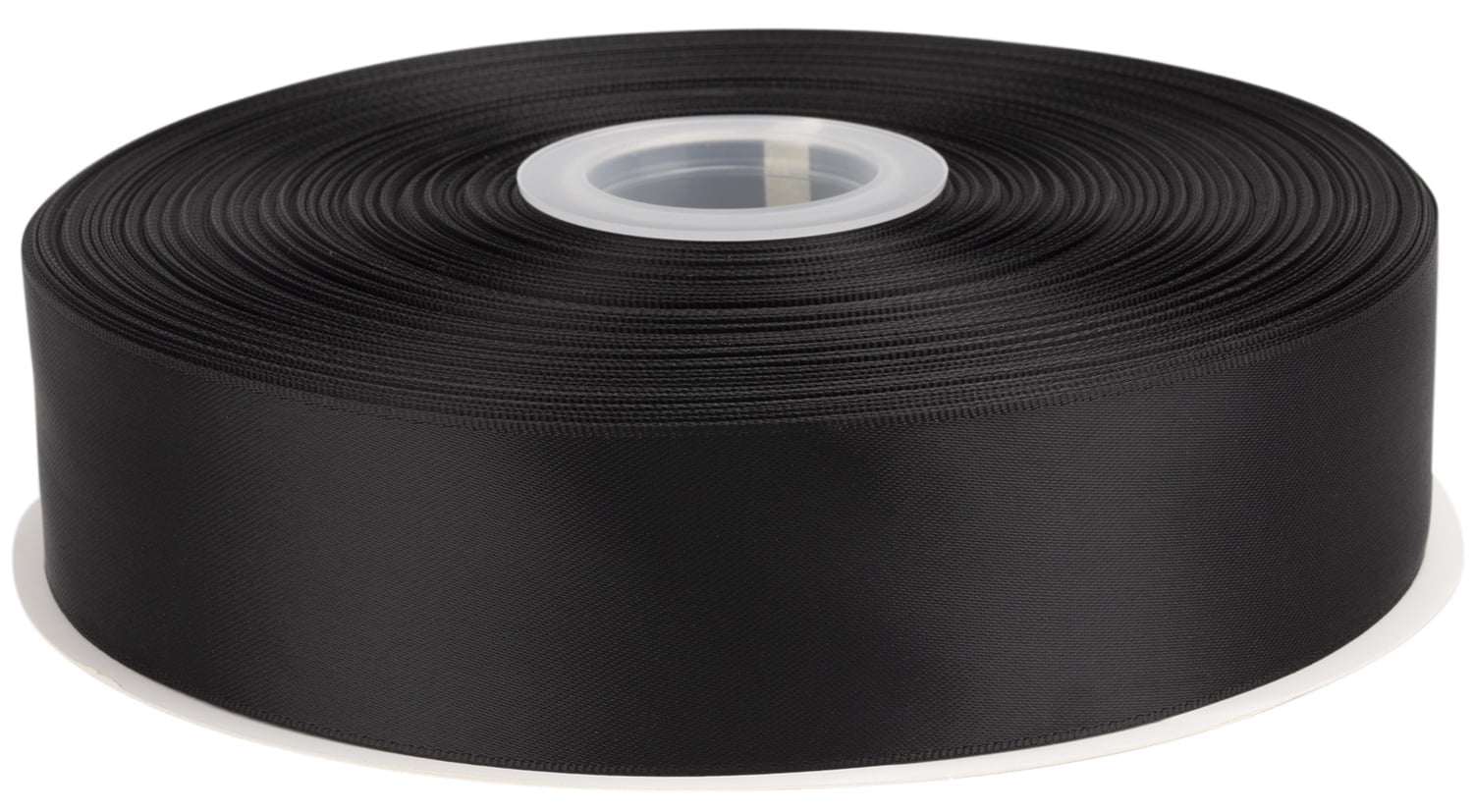 Ribbonitlux Black Satin Ribbon 1.5 inch Double Sided Quality Satin for ...