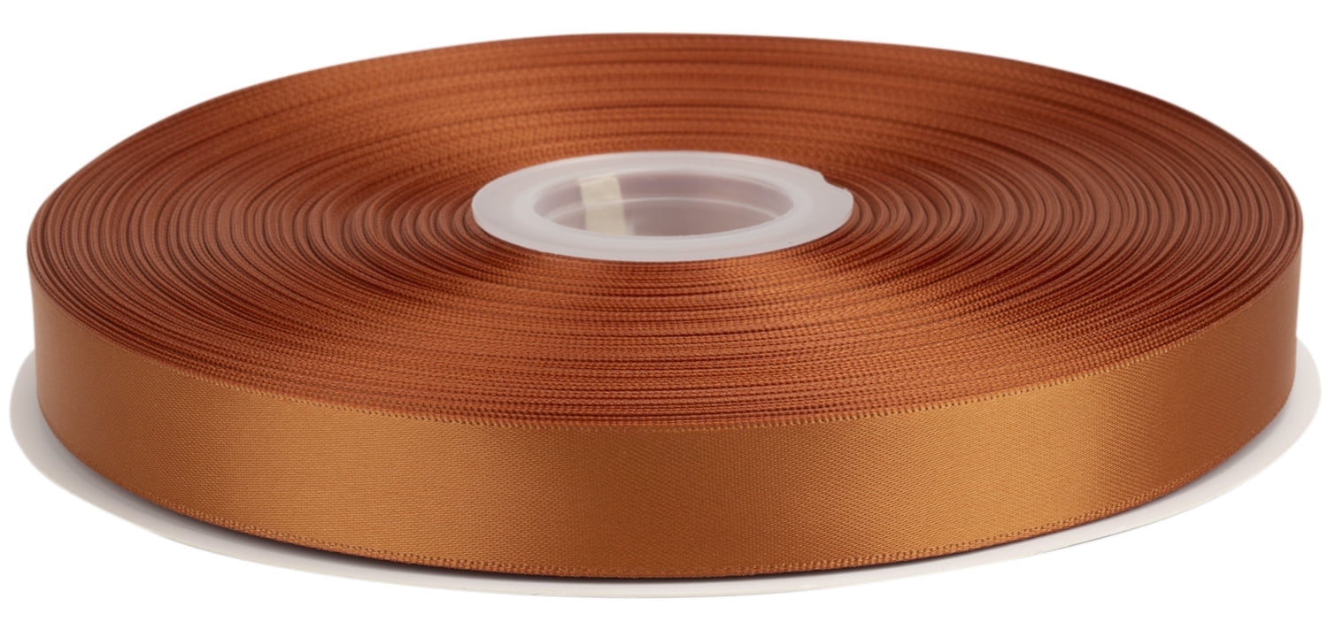 Ribbonitlux Copper Satin Ribbon 3/4 inch Double Sided Quality Satin for ...
