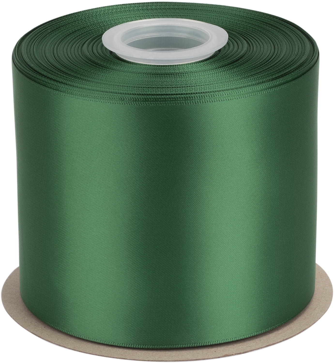 Ribbonitlux Forest Green Satin Ribbon 4 inch Double Sided Quality Satin for Weddings, Invitations, Sashes, Crafts, Apparel, Headbands - 50 Yds/roll