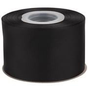 Ribbonitlux Grosgrain Ribbon 2-1/2 Inch x 25 Yards   Premium Polyester Craft Ribbon for Hair Bows, Gift Wrapping, Weddings & DIY   Solid Black#030   1 Roll